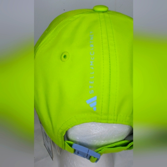 NWT Adidas By Stella McCartney OS Bright Neon Green Cap/Headwear - Picture 5 of 10